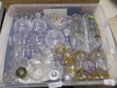 BOX OF VARIOUS DRINKING GLASSES AND GLASS WARE