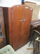 MID-20TH CENTURY SINGLE WARDROBE, WIDTH APPROX 90CM