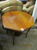 EDWARDIAN MAHOGANY OCTAGONAL OCCASIONAL TABLE