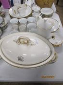 BRITANNIA DESIGNS PART TEA AND COFFEE SERVICE, ROYAL WORCESTER VITREOUS SOUP TUREEN