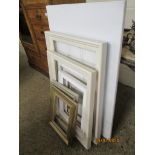 VARIOUS MODERN PICTURE FRAMES AND CANVASES