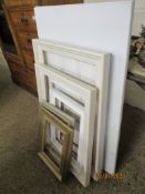 VARIOUS MODERN PICTURE FRAMES AND CANVASES