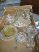 BOX CONTAINING MIXED BOWLS, JUGS, VASES ETC