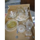 BOX CONTAINING MIXED BOWLS, JUGS, VASES ETC