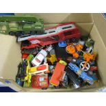 BOX OF VARIOUS DIE-CAST TOYS ETC