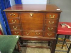 MAHOGANY REPRODUCTION CABINET ON STAND, 80CM WIDE