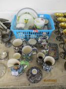 VARIOUS JERUSALEM POTTERY ORNAMENTS ETC