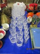 VARIOUS MODERN LEAD CRYSTAL DRINKING GLASSES