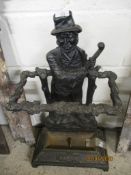 CAST METAL STICK STAND INSCRIBED “IRELAND”, 38CM WIDE