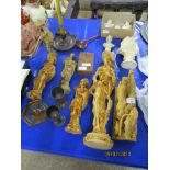 COLLECTION OF VARIOUS RESIN ORNAMENTS ETC