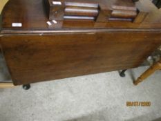 GEORGIAN DROP LEAF TABLE (ONE LEAF MISSING)