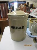 LARGE REPRODUCTION POTTERY BREAD BIN