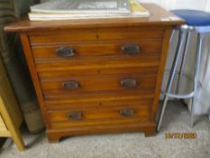 SATINWOOD CHEST OF DRAWERS