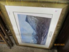 TWO MODERN LARGE FRAMED PRINTS