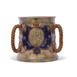 Royal Doulton stoneware tyg, circa 1905, commemorating the centenary of the death of Nelson, of