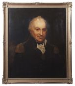 English School (19th century), Half-length portrait of an Admiral, thought to be Cuthbert