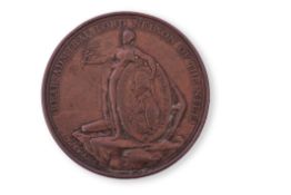Davidson's Nile Medal, bronze as issued to ratings, some wear, 47mm