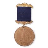 Davidson's Nile Medal, gilt-bronze as issued to Petty Officers, fitted with a gilt metal ring
