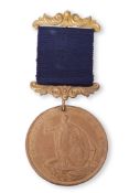 Davidson's Nile Medal, gilt-bronze as issued to Petty Officers, fitted with a gilt metal ring