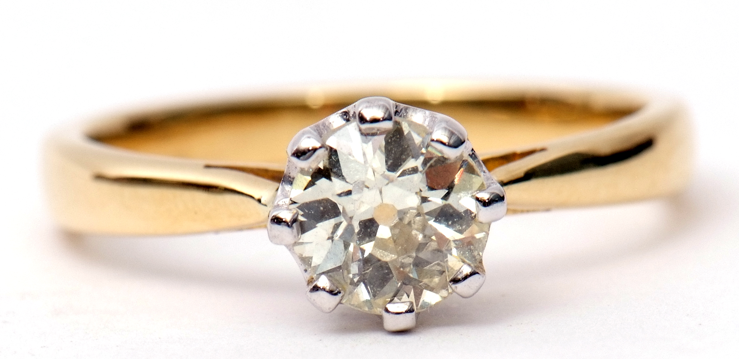 Single stone brilliant cut diamond ring, 0.82ct approx, multi-claw set and raised in a coronet - Image 8 of 8