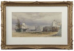 John Callow (1822-1878), Coastal view, possibly Isle of Man, watercolour, signed and dated 1874