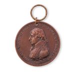 Boulton's Trafalgar medal, bronze, plain edge, restrike, pierced with suspension ring, 47mm