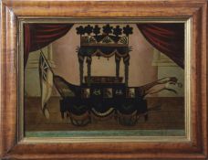 English School (19th century), "A correct representation of the funeral car which conveyed the