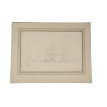 George Chambers (1803-1840), Studies for the Battle of Trafalger, two pencil drawings, both signed G