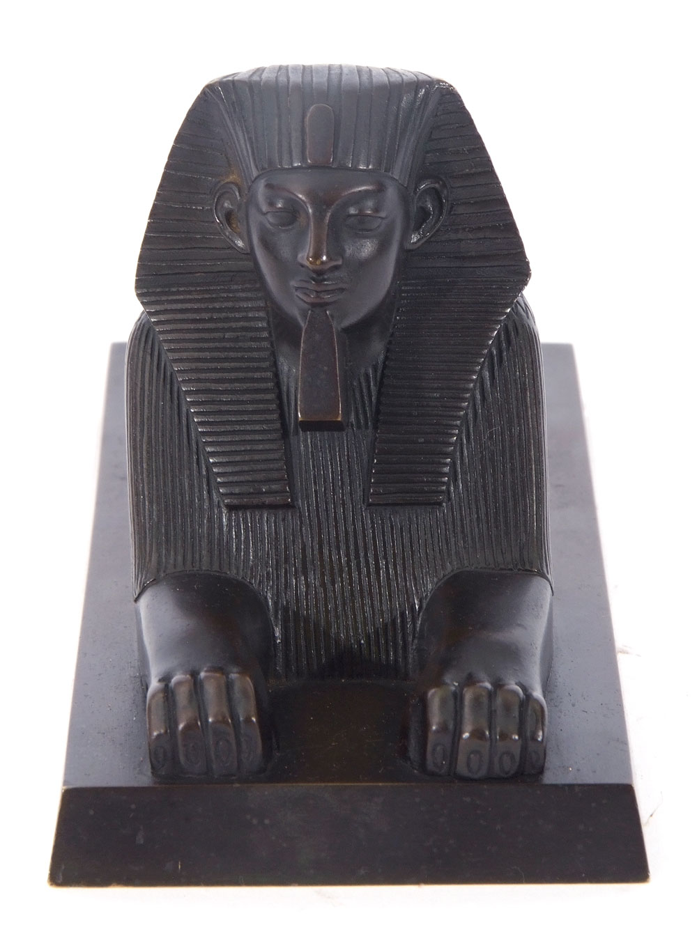 Fine quality late 19th/early 20th century bronze study of a sphinx (probably based on the Great - Image 2 of 6