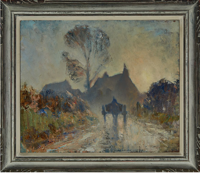 •AR Edward Brian Seago, RWS, RBA (1910-1974), "The Road to the Farm", oil on canvas, signed lower - Image 2 of 3