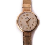 Third quarter of 20th century ladies 9ct gold cased Rolex wristwatch with mechanical movement,