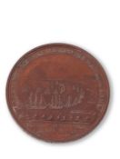 Bronze Battle of the Nile 'Davison's Medal', dated 1798, the obverse depicts Peace with olive branch