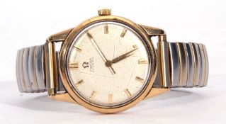 Gent's third quarter of 20th century 9ct gold cased Omega wrist watch with automatic movement,