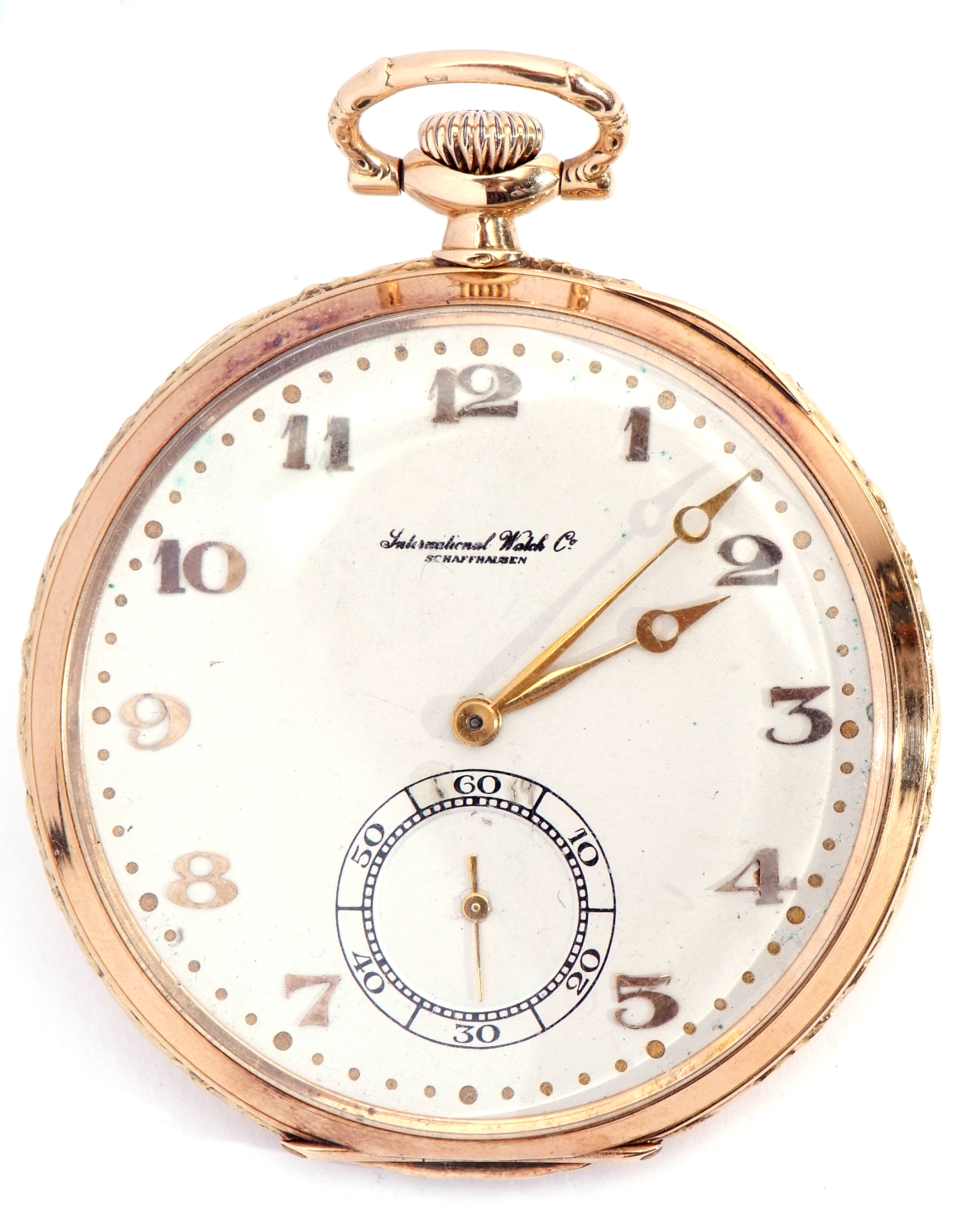 Gent's second/third quarter of the 20th century slimline 14K gold pocket watch by The - Image 3 of 5