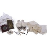 Royal memorabilia interest, collection of garments belonging to Queen Alexandra including a pair
