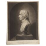 After Hon Anne Seymour Damer, "The immortal Nelson", black and white mezzotint published by Edward