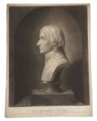 After Hon Anne Seymour Damer, "The immortal Nelson", black and white mezzotint published by Edward