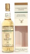 Glen Spey Speyside Single Malt Scotch Whisky, distilled 1995, Connoisseur's Choice by Gordon &