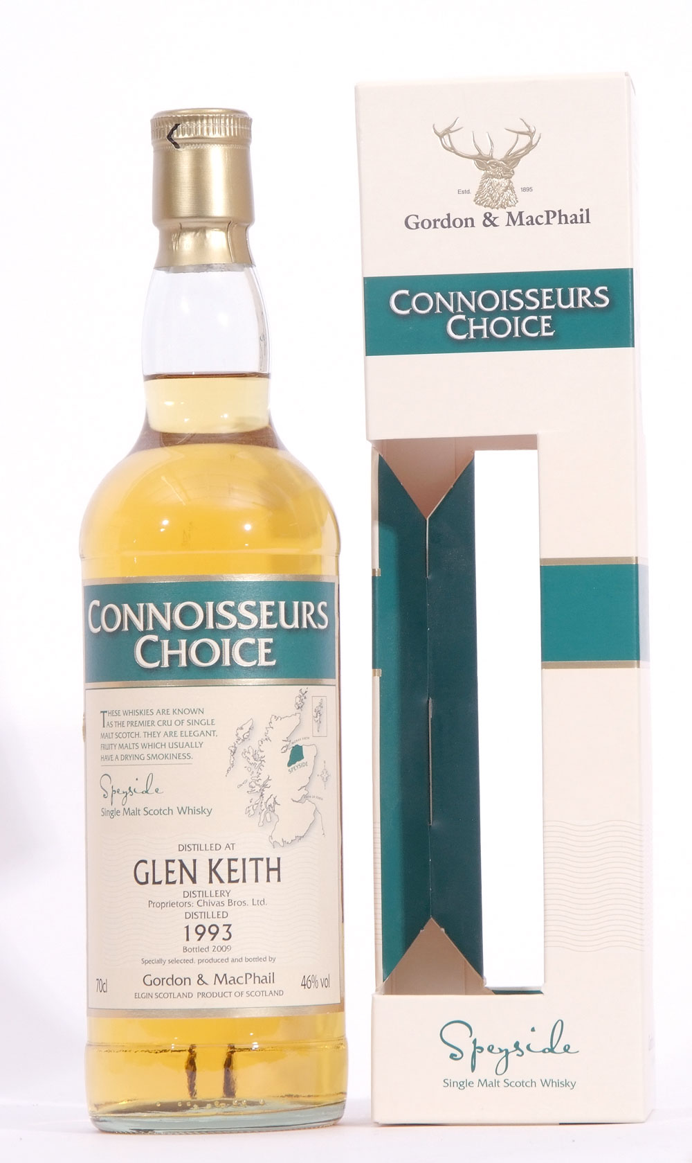 Glenkeith Speyside Single Malt Scotch Whisky, distilled 1993, bottled 2009, Connoisseur's Choice