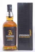 Springbank Single Malt Scotch Whisky vintage 1997 (distilled and bottled by J & A Mitchell,