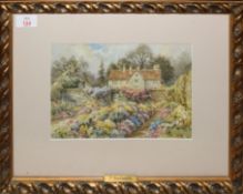 Thomas Noelsmith (1840-1900), Monastery Gardens, Dunster, watercolour, signed lower centre, 17 x