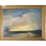 B C Bacon (20th century), Estuary scene, oil on board, signed and dated 80 lower left, 39 x 54cm