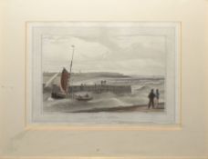 William Daniell (1769-1837), "Southwold, Suffolk", hand coloured aquatint, published by W Daniell,