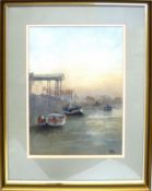 John Tuck (20th century), Wells next the Sea, watercolour, signed lower right, 36 x 26cm