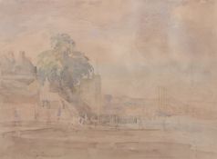 •AR Philip Connard, RWS (1875-1958), "Upnor Castle", watercolour, signed lower left