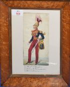 English School (19th century), Portraits of Napoleonic soldiers (the 15th Hussars, Royal Regiment