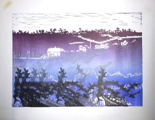 Robert Barnes (born 1947), "Mystical Light", coloured aquatint, signed and inscribed with title in