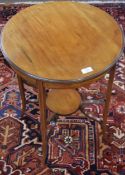 Edwardian mahogany circular occasional table, 51cm diam
