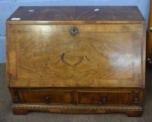 Good quality reproduction small table top bureau, fall front enclosing fitted interior with