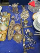 VARIOUS SILVER PLATE ETC